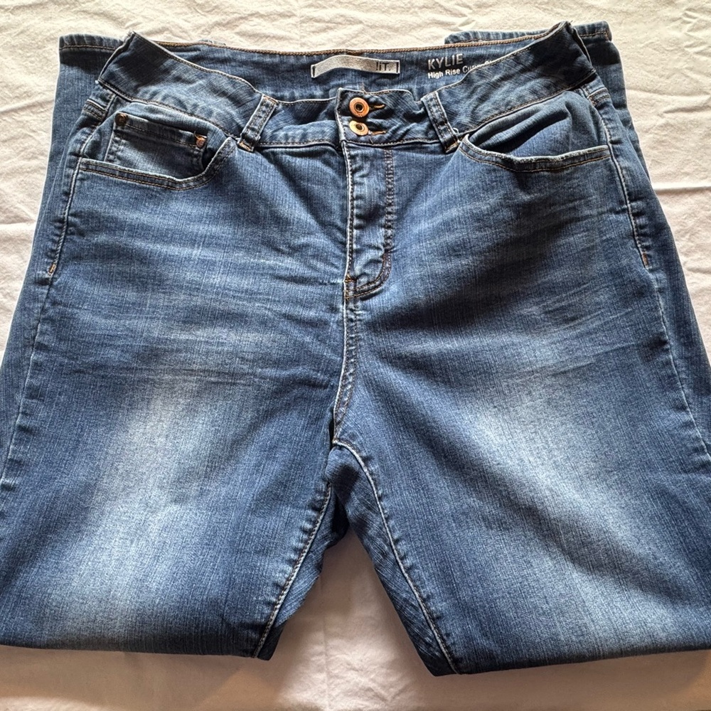 !it Kylie Blue Jeans Highrise Circy Skinny Ankle - Picture 1 of 6